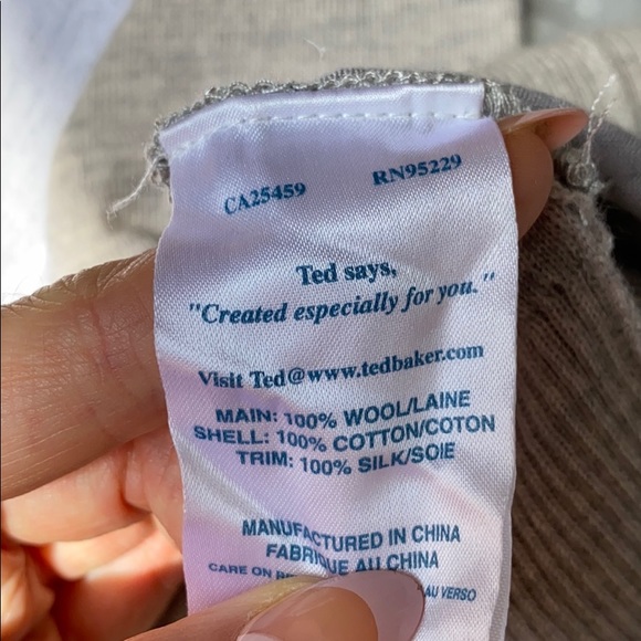 Ted Baker grey sequin crew neck sweater - Picture 7 of 7